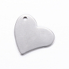 Non-Tarnish 304 Stainless Steel Stamping Blank Tag Pendants STAS-D445-60-2