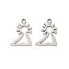 201 Stainless Steel Laser Cut Charms STAS-P428-10P-01-1