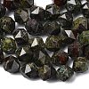 Natural Dragon Blood Beads Strands G-Z119-A17-03-5