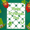 3Pcs 3 Styles Saint Patrick's Day Carbon Steel Cutting Dies Stencils DIY-WH0309-791-4