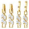 6Pcs Brass Fold Over Clasps ZIRC-BBC0002-70G-1