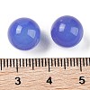 Natural Blue Agate No Hole Sphere Beads G-K353-04A-30-3