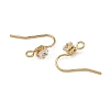 SHEGRACE Brass Pave Cubic Zirconia Earring Findings XGRQ4S891-741G-2
