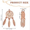 5Pcs Brass Pendants KK-SZ0004-91RG-2