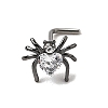 Heart Spider 316L Surgical Stainless Steel with Cubic Zirconia L-Shaped Nose Rings FS-WG44168-05-1