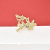 Brass Cuff Rings for Women RJEW-F184-08H-G-1