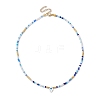 Glass Beaded Necklaces NJEW-JN04896-03-3