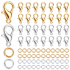 400Pcs 2 Colors Zinc Alloy Lobster Claw Clasps FIND-SP0001-34-1