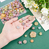 4Bags Frosted Transparent Acrylic Beads OACR-ME0001-42-3