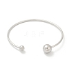 304 Stainless Steel Open Cuff Bracelets BJEW-R019-01P-02-4