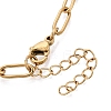 4MM Unisex 304 Stainless Steel Paperclip Chain Necklaces STAS-Q113-14G-03-2