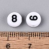 Opaque Acrylic Beads SACR-Q001-12F-4