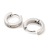 Tarnish Resistant Frosted 304 Stainless Steel Huggie Hoop Earrings for Women EJEW-C096-31A-P-3