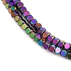 Electroplate Non-magnetic Synthetic Hematite Beads Strands G-I175-09-M-3