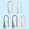 60Pcs 5 Colors Brass Earring Hooks for Earring Designs KK-SP0002-50-7