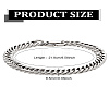 1Pc 304 Stainless Steel Cuban Link Chains Bracelets for Men & Women BJEW-LP0001-13B-P-2