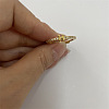 Brass Micro Pave Clear Cubic Zirconia Finger Rings FS-WGE303B-34-1
