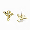 Alloy Stud Earring Findings PALLOY-T064-76LG-RS-2