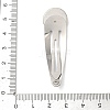 304 Stainless Steel Snap Hair Clip Finding STAS-B126-01B-P-3