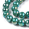 Electroplate Opaque Glass Beads Strands X-GLAA-T032-P8mm-AB12-3