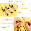 DICOSMETIC 80Pcs 2 Size 201 Stainless Steel Cord Ends STAS-DC0010-93-4