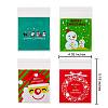 400 Pcs 4 Styles Self-Adhesive Christmas Candy Bags JX061A-2
