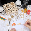 1 Set Halloween Theme Wooden Pendant Decorations WOOD-SC0001-92A-3