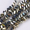 Electroplate Glass Beads Strands EGLA-J145-4mm-FP03-1