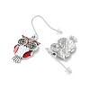 Alloy With Enamel Earrings EJEW-B043-04AS-2