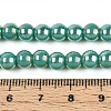 Electroplate Opaque Glass Beads Strands GLAA-T032-P6mm-AB12A-4