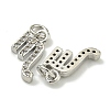 Rack Plating Brass Micro Pave Cubic Zirconia Pendants KK-K386-02A-P-2