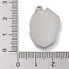 304 Stainless Steel Pendant Cabochons Settings STAS-D197-09P-3