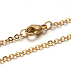 304 Stainless Steel Cable Chain Necklace STAS-L164C-01G-A-1