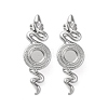 304 Stainless Steel Snake Stud Earrings EJEW-K295-14P-1