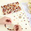 500Pcs Rubberized Style Imitated Silicone Acrylic Beads MACR-SP0001-07D-3