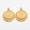 Tibetan Style Alloy Pendant Cabochon Settings LS-PALLOY-J494-30G-1