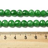 Natural Dyed White Jade Beads Strands G-C179-A6mm-09-5
