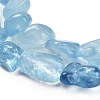 Natural Aquamarine Beads Strands G-P568-C13-01-4