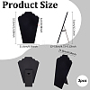 Velvet with Paperboard Necklace Bust Display Stands NDIS-WH0017-05A-2