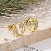 Brass Stud Earrings EJEW-S247-01D-G-1