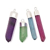 Natural Quartz Crystal Pointed Pendants G-P253-03S-08-1