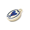 Printed Alloy Pendants ENAM-F160-02D-G-2