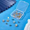 32Pcs 8 Styles Brass Earring Nuts EJEW-SC0001-89-6