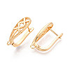Brass Hoop Earring Findings KK-N267-30G-2
