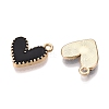 Rack Plating Alloy Enamel Charms ENAM-N056-343G-3