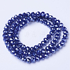 Electroplate Glass Beads Strands EGLA-A034-P10mm-A11-2