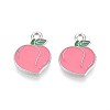 Fruit Alloy Enamel Charms PALLOY-S058-01P-24-2