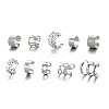 10 Pcs Alloy Cuff Earring Kits for Women WG0D93E-09-1