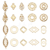 ARRICRAFT 20Pcs 10 Style Eco-Friendly Brass Connector Charms KK-AR0002-40-1