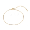Brass Cable Chain Anklets AJEW-AN00411-1